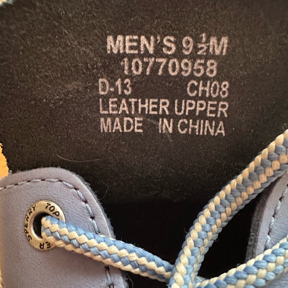 Sperry Men's Boat Shoes - Navy and Tan - Picture 2 of 10